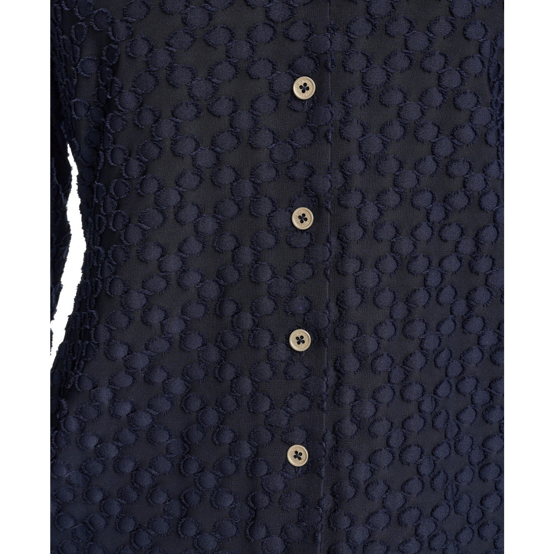 'Floral Clip Button-Up Top' pour Femmes