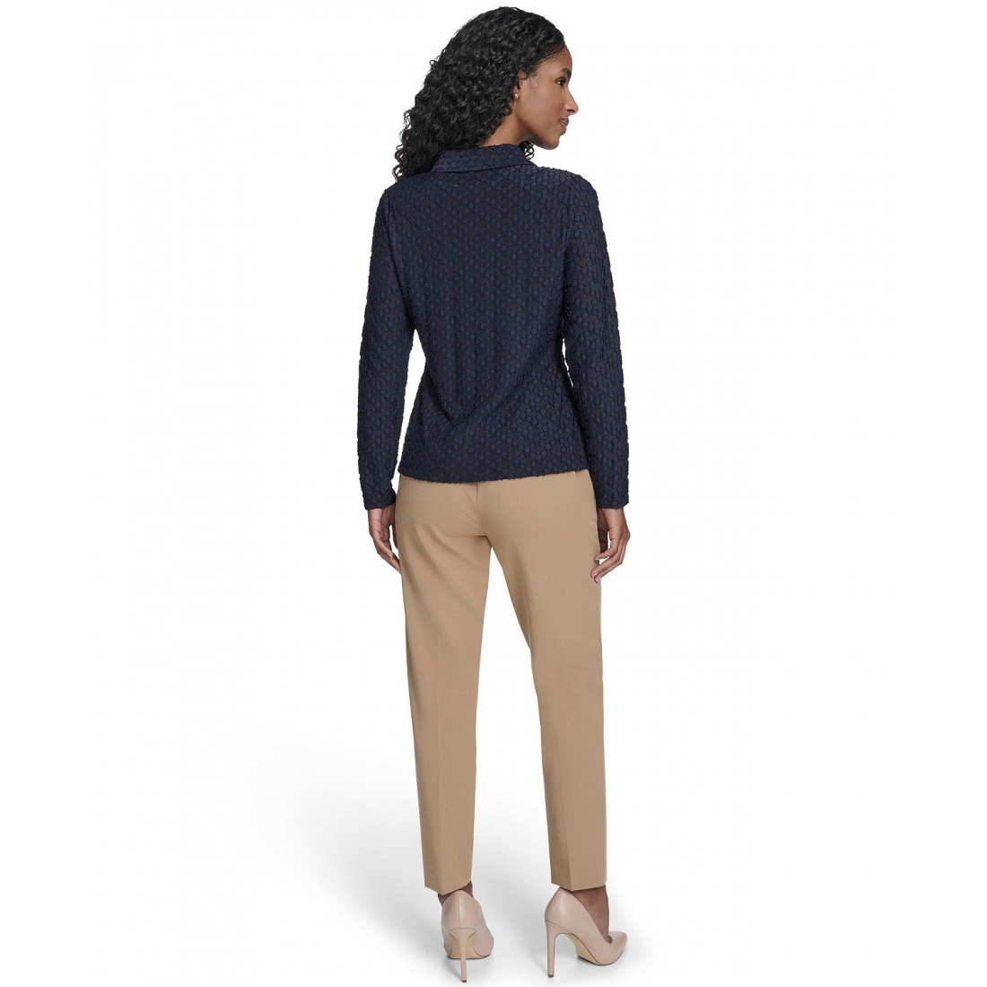 'Floral Clip Button-Up Top' pour Femmes