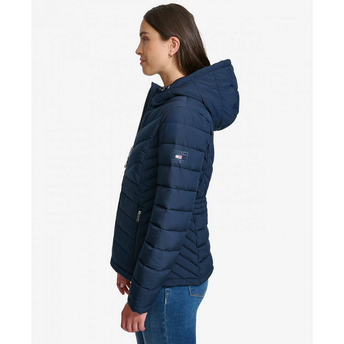 'Long Sleeve Hooded Puffer Jacket' pour Femmes