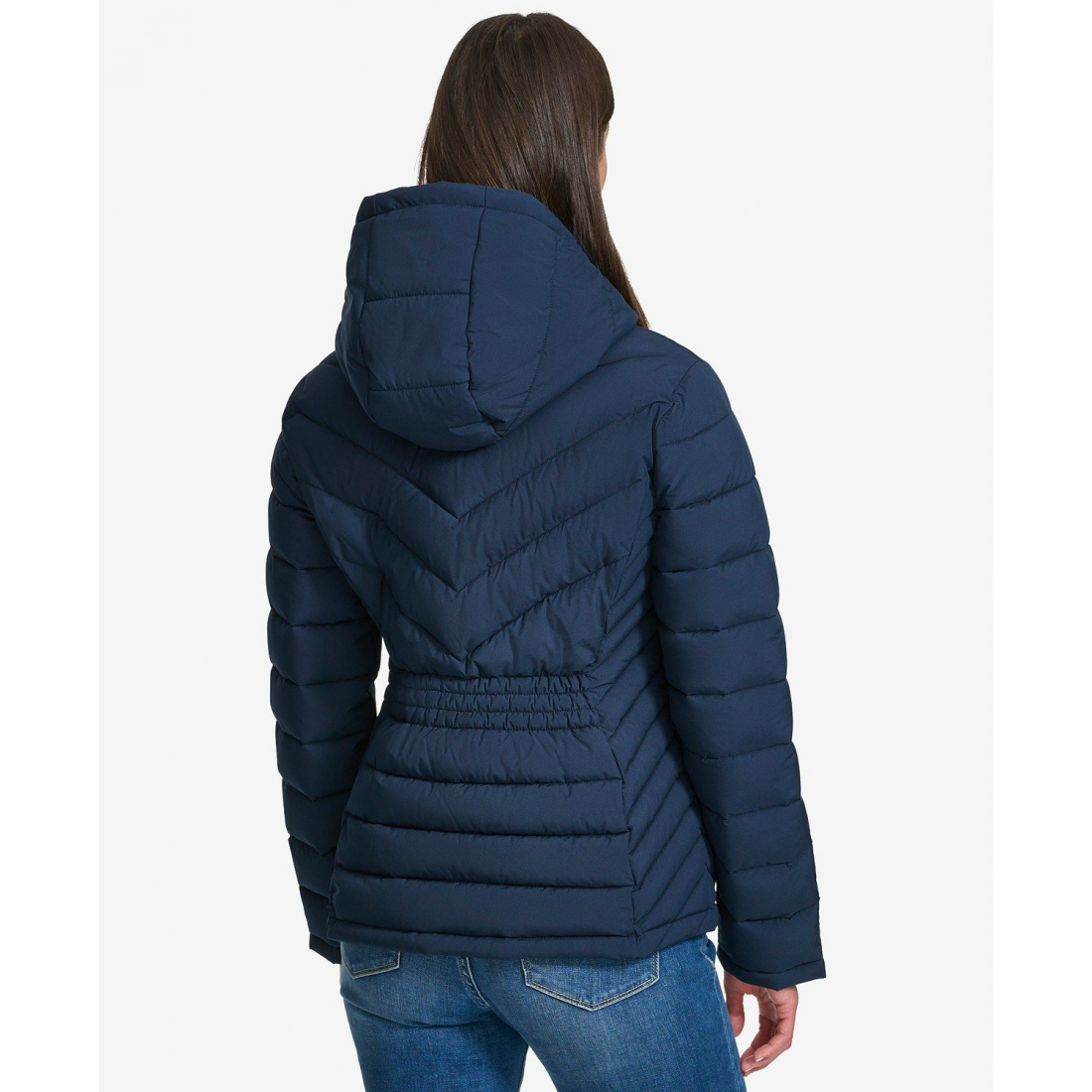 'Long Sleeve Hooded Puffer Jacket' pour Femmes