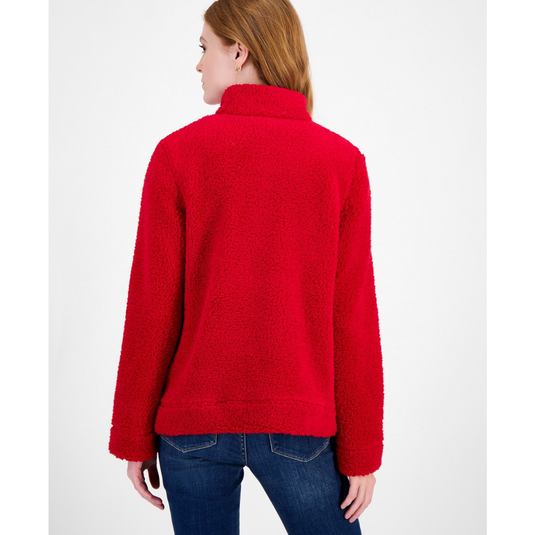 Women's 'Quarter-Zip Faux-Sherpa Jacket'