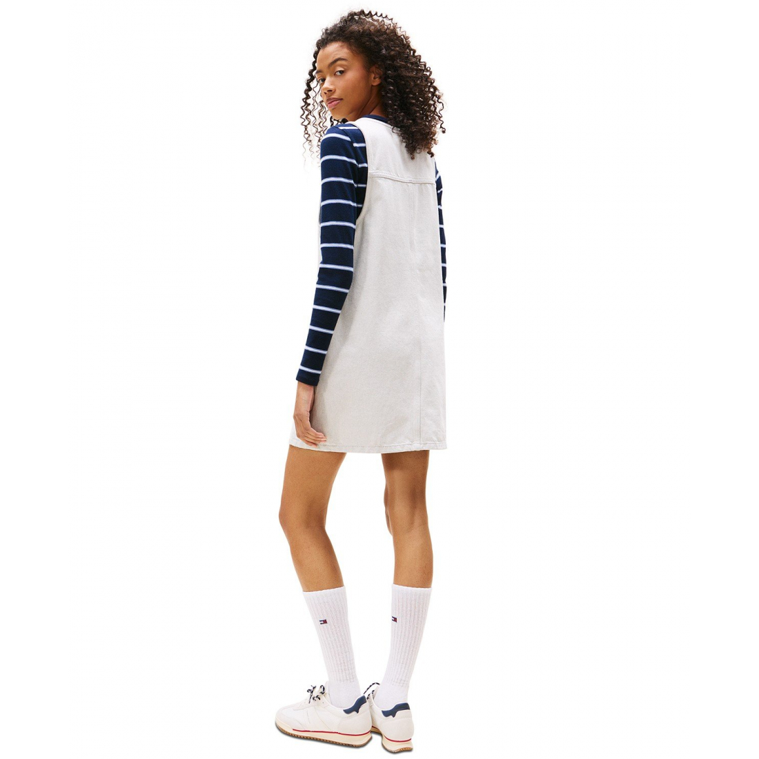 'Scoop-Neck Sleeveless Pinafore Dress' pour Femmes