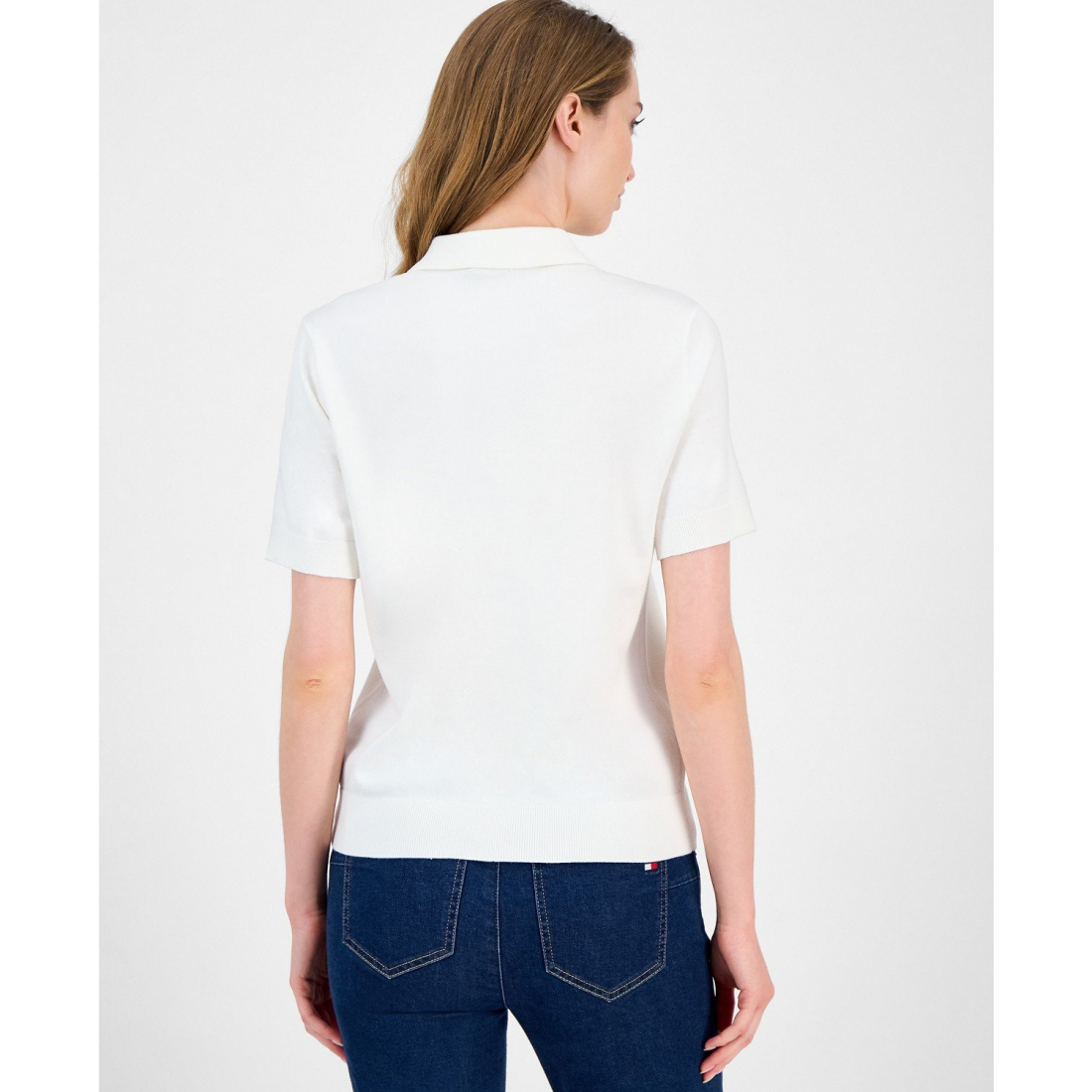 'Embellished Polo Sweater' pour Femmes