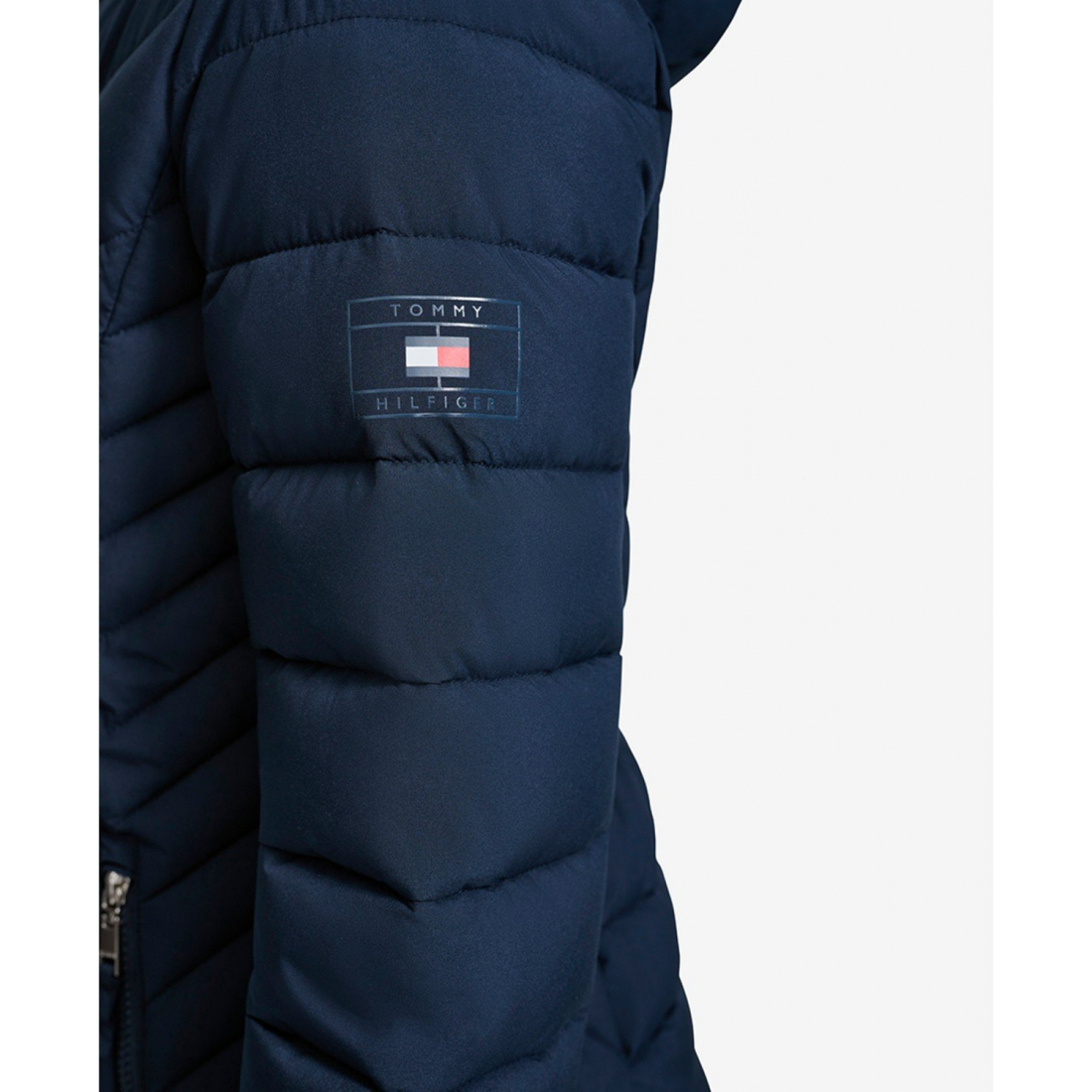 'Long Sleeve Hooded Puffer Jacket' pour Femmes