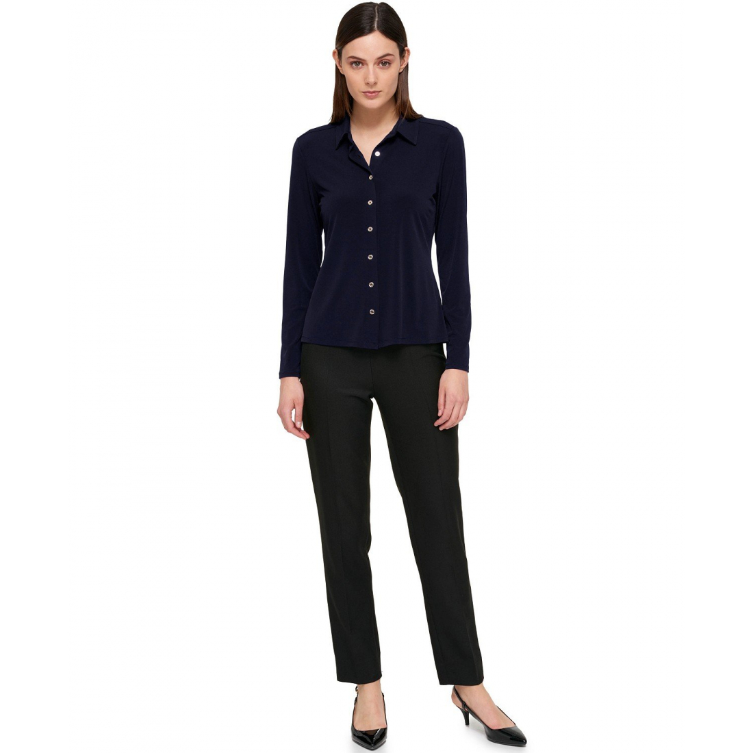 'Point-Collar Top' pour Femmes