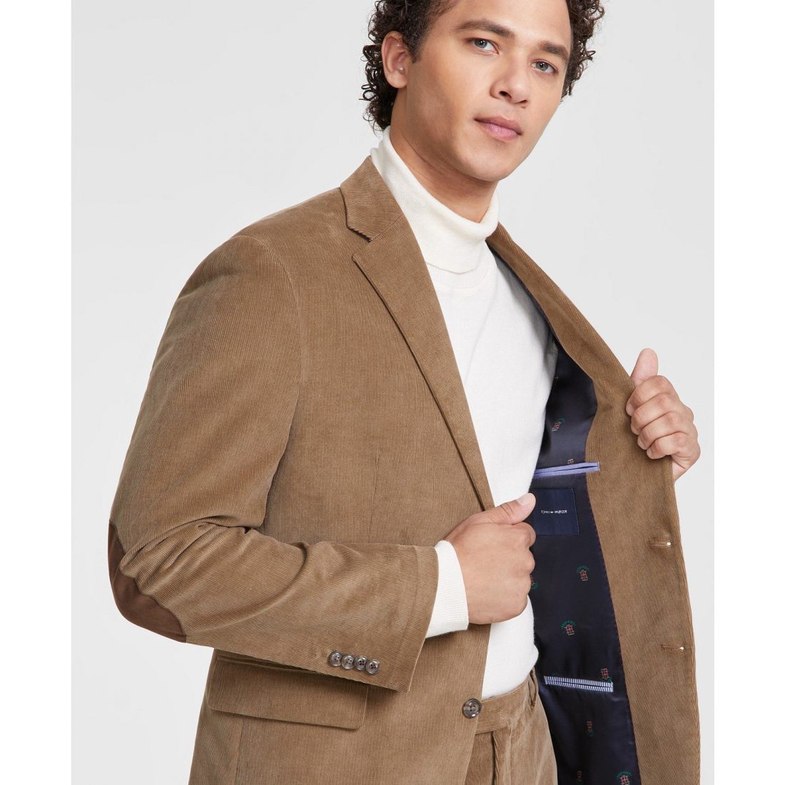 'Modern-Fit Corduroy' Klassischer Blazer für Herren