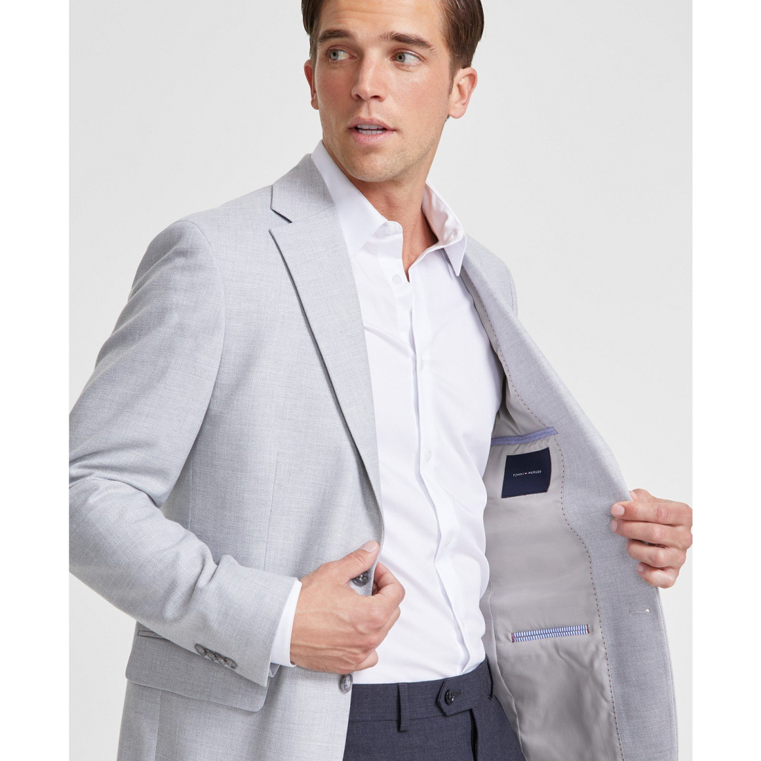 'Modern-Fit Solid Sport Coat' Klassischer Blazer für Herren