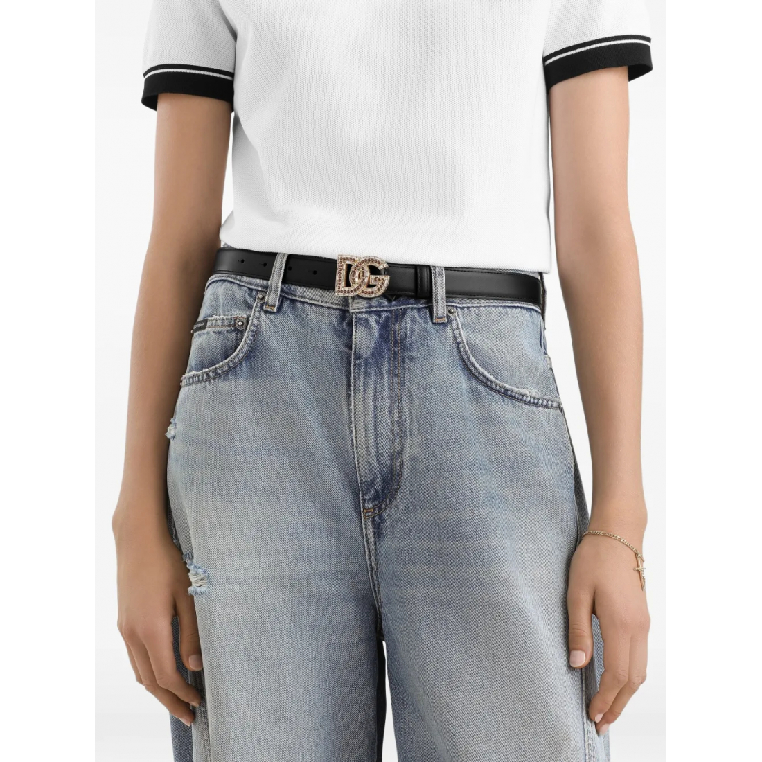 Ceinture 'Logo-Buckle' pour Femmes