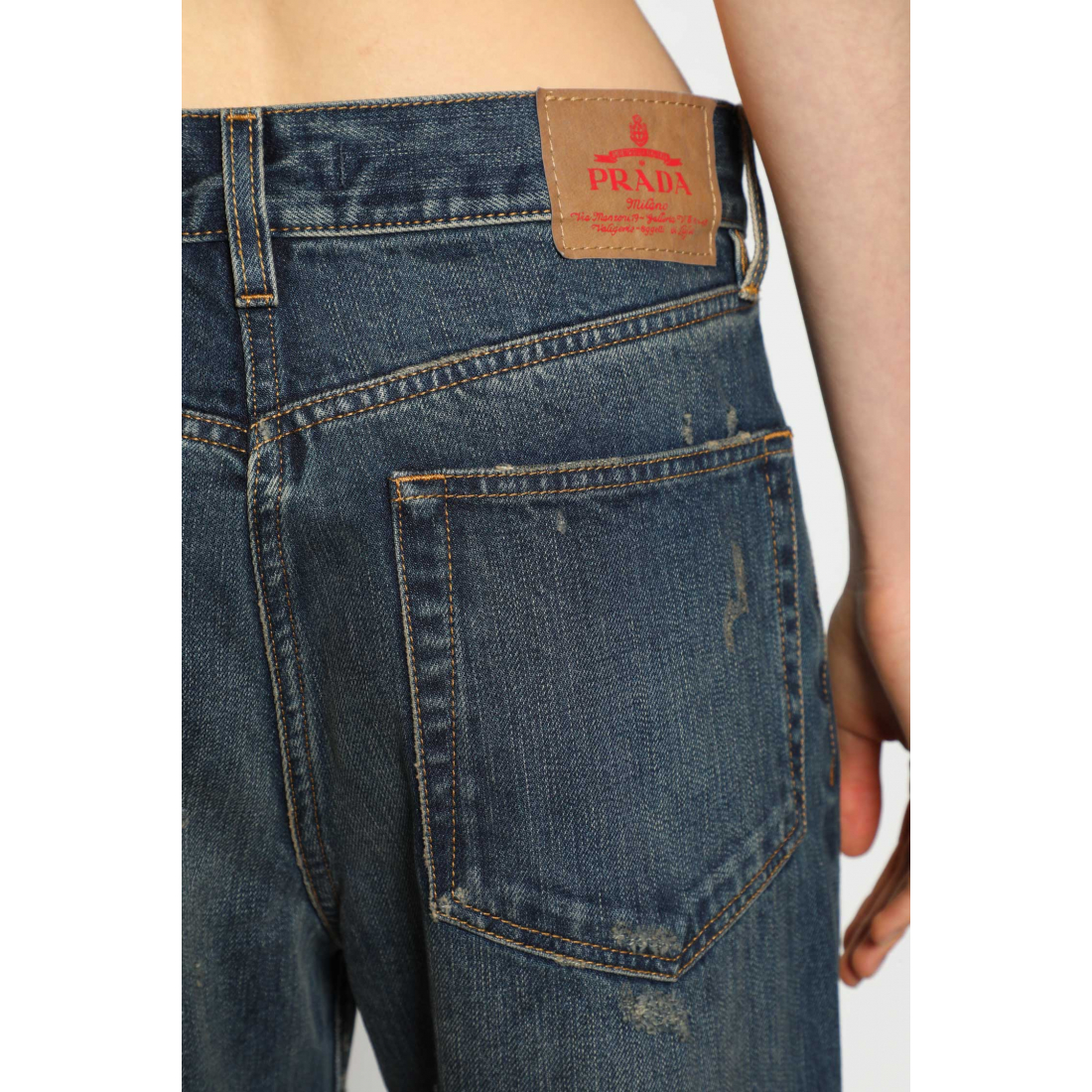 'Straight Leg Washed' Jeans für Damen