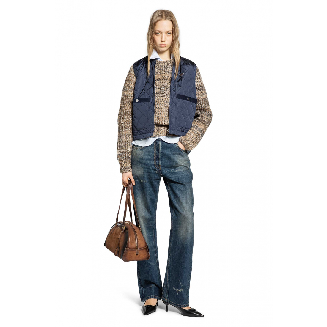 'Straight Leg Washed' Jeans für Damen