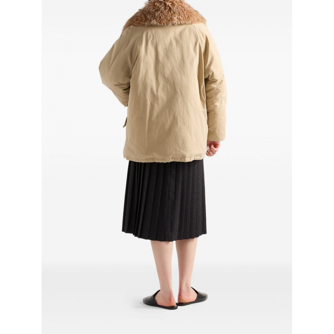 Jupe Midi 'Flannel Pleated' pour Femmes