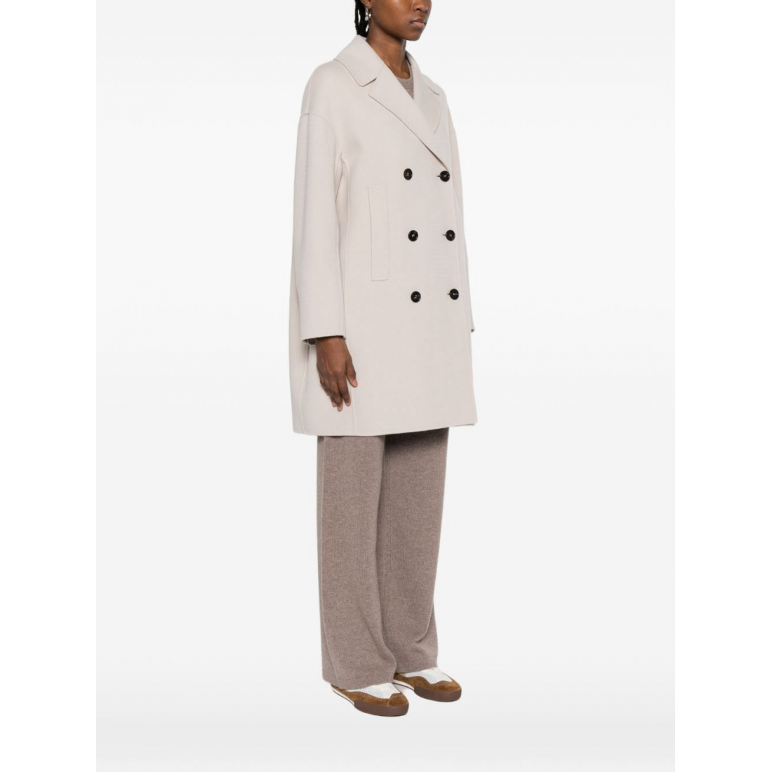'Double-Breasted' Mantel für Damen