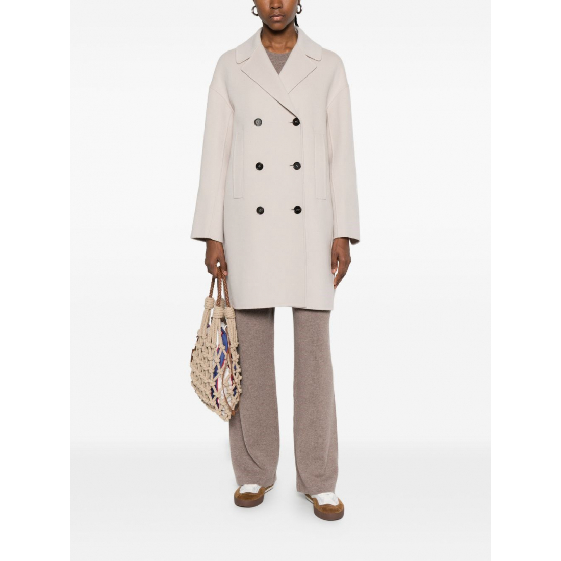 'Double-Breasted' Mantel für Damen