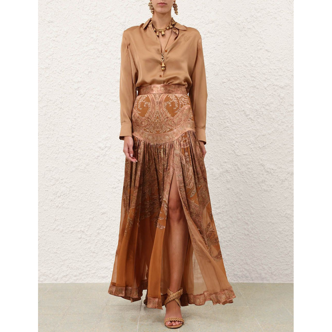 'Memento Burnout' Maxirock für Damen