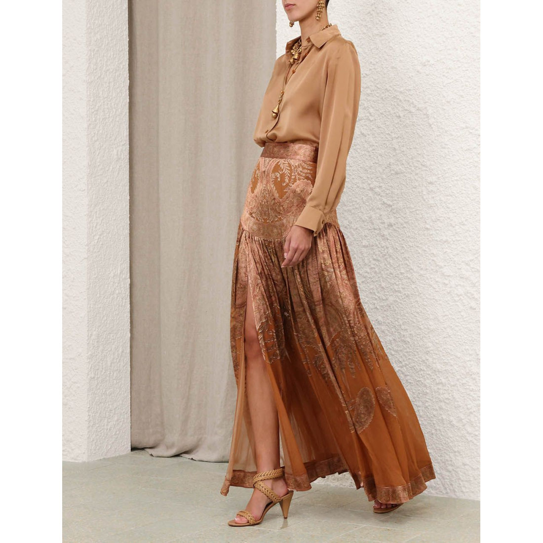 'Memento Burnout' Maxirock für Damen