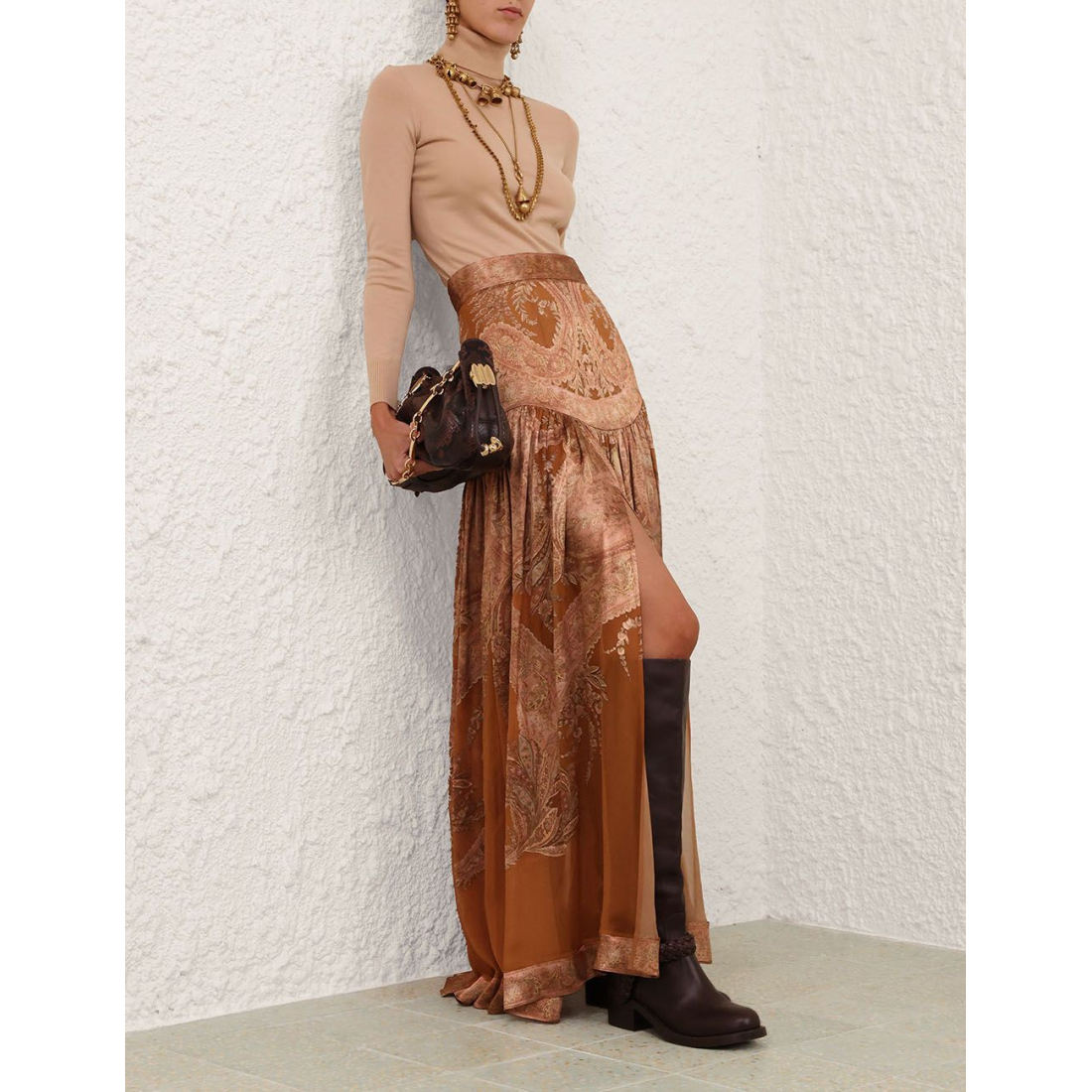 'Memento Burnout' Maxirock für Damen