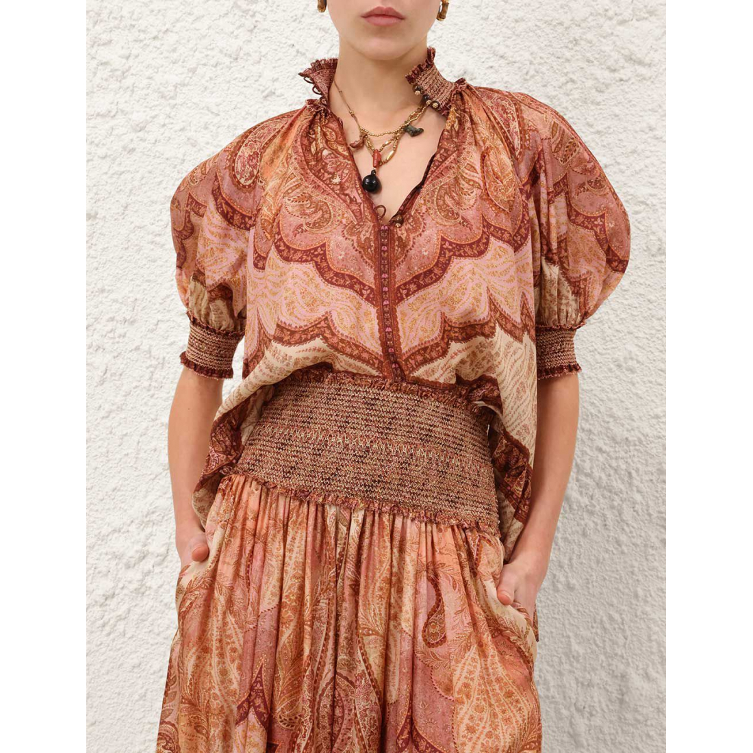 Blouse 'Wanderlust Frill' pour Femmes