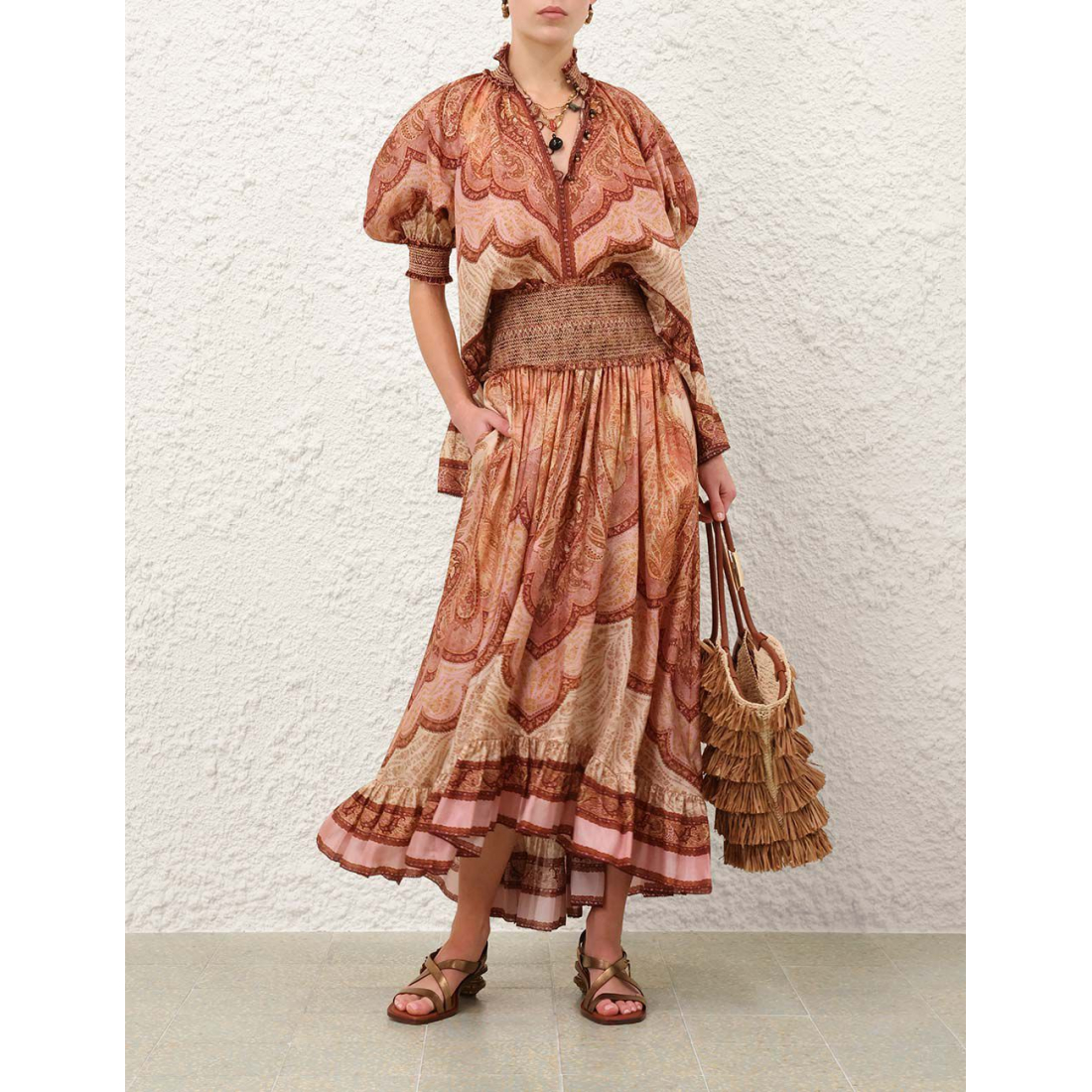 Jupe Maxi 'Wanderlust Frill' pour Femmes