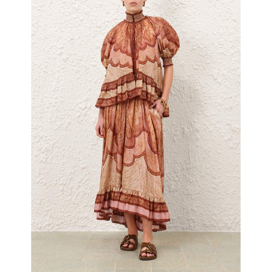 Jupe Maxi 'Wanderlust Frill' pour Femmes