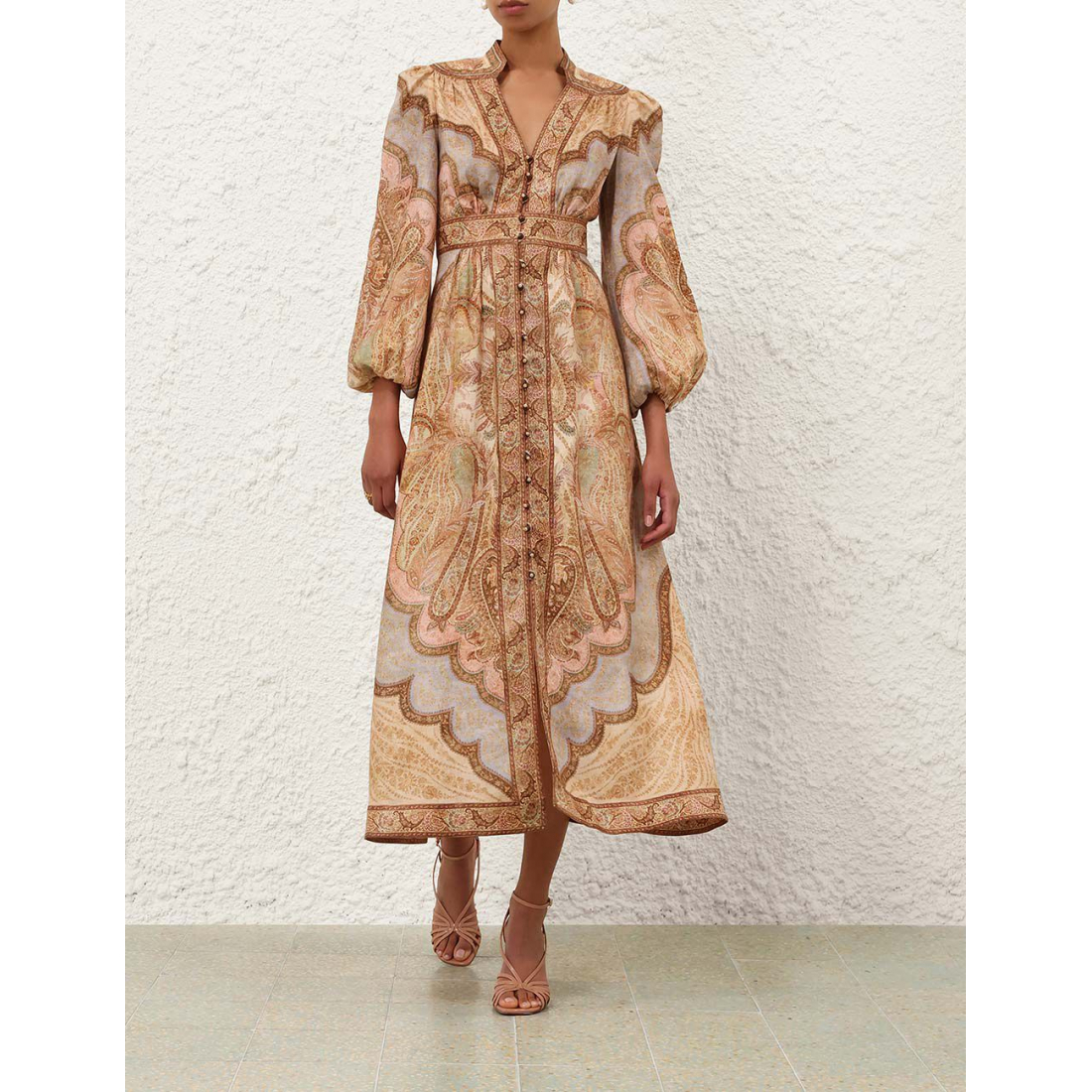 Robe Midi 'Wanderlust Plunge' pour Femmes