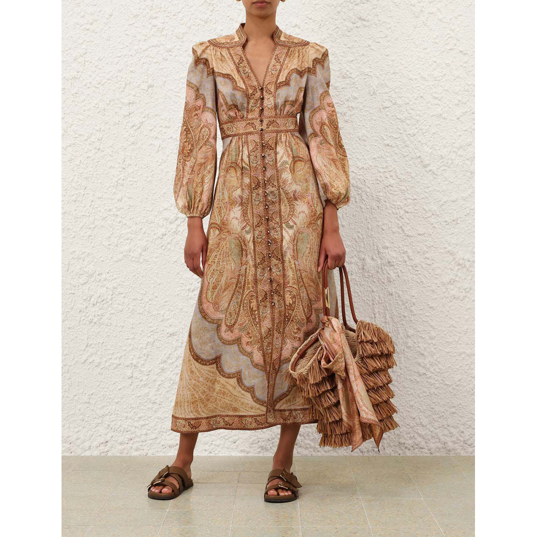 Robe Midi 'Wanderlust Plunge' pour Femmes