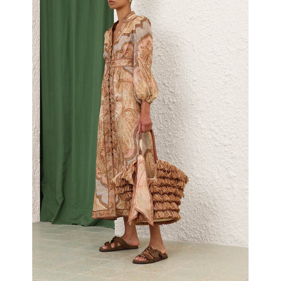 Robe Midi 'Wanderlust Plunge' pour Femmes