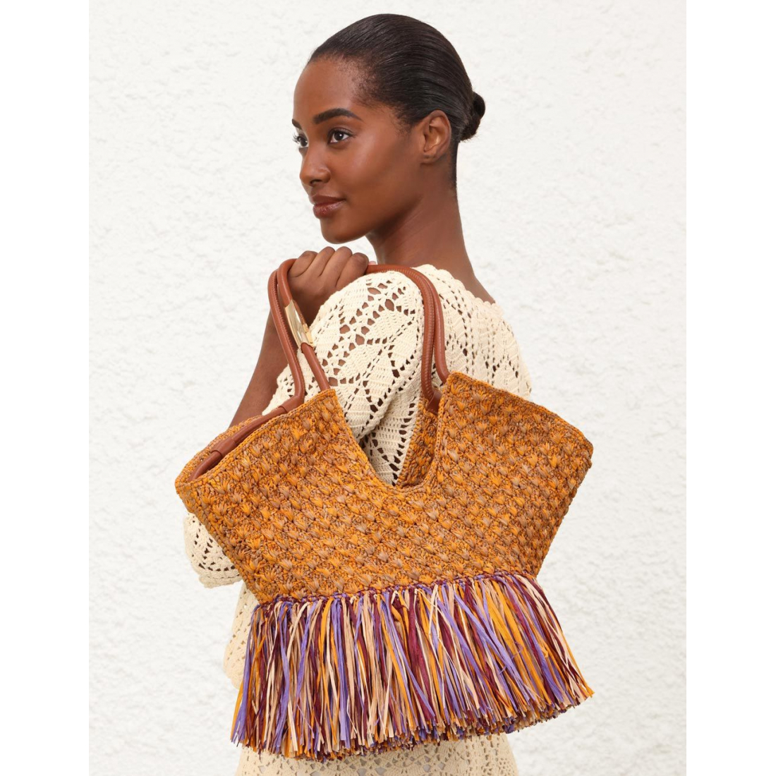 'Goldentime Medium Fringe' Tote Handtasche für Damen