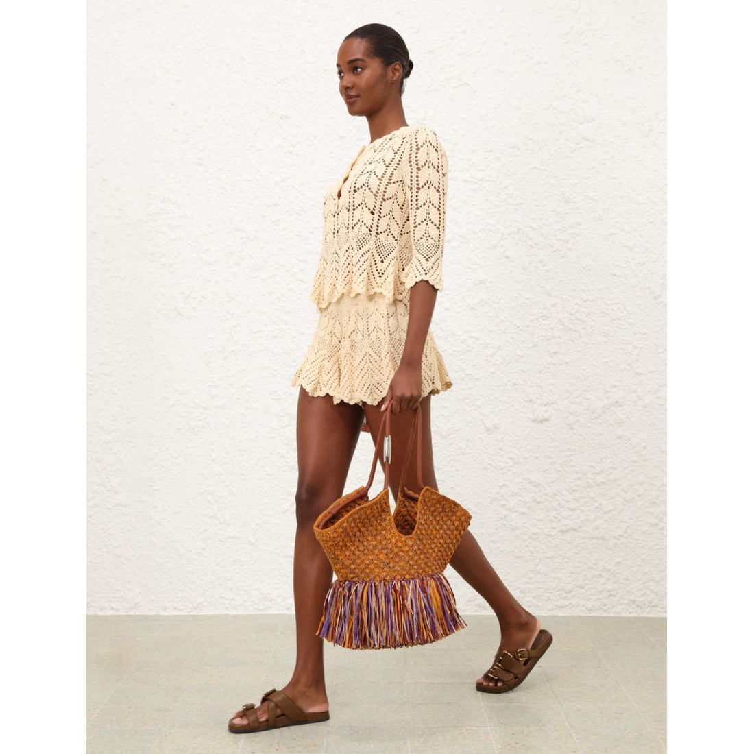 'Goldentime Medium Fringe' Tote Handtasche für Damen