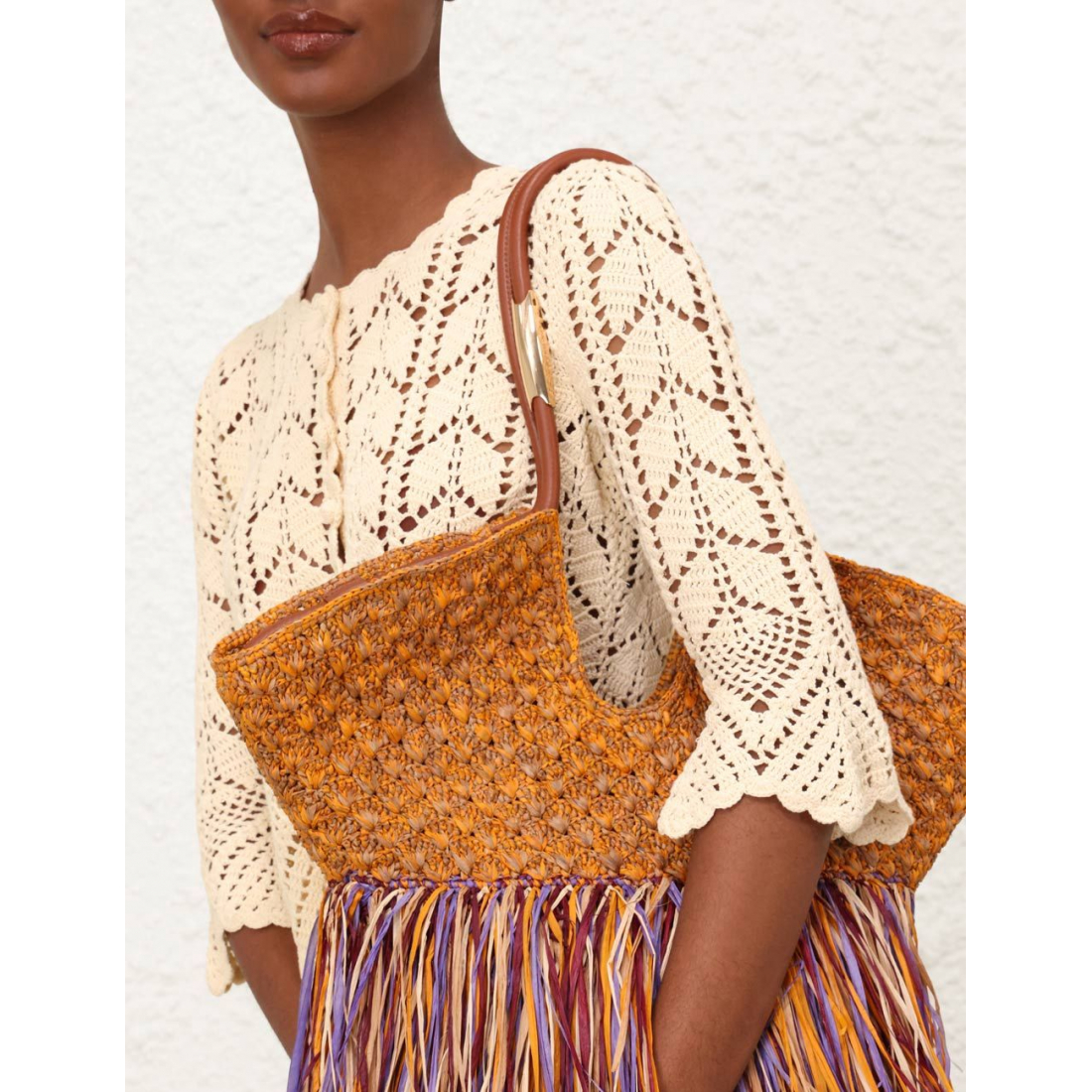 'Goldentime Medium Fringe' Tote Handtasche für Damen