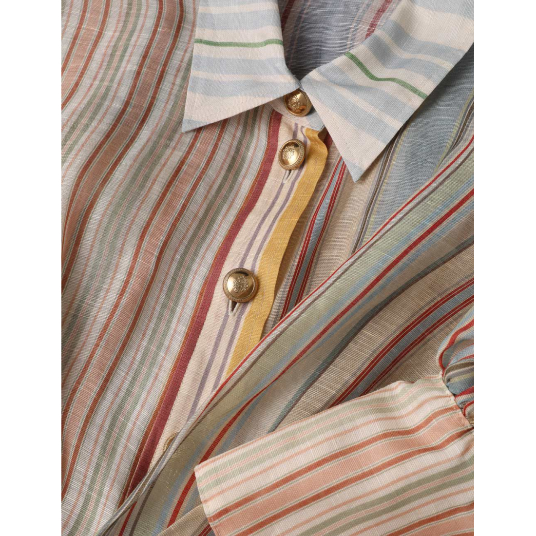 'Rebellion Striped' Midi Kleid für Damen