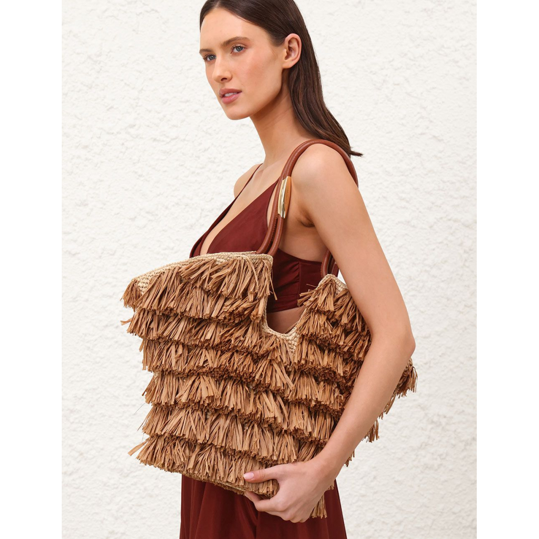 'Goldentime Medium Fringe' Tote Handtasche für Damen