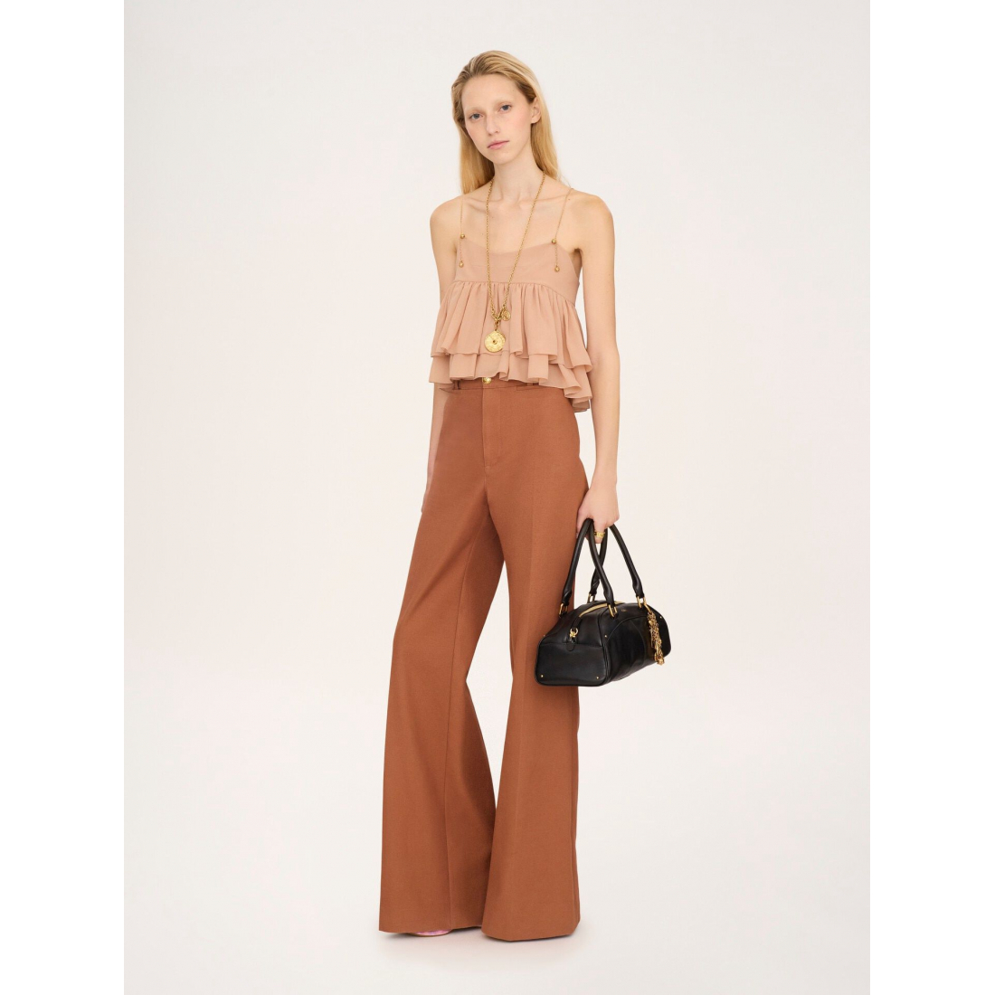 'Sleeveless Ruffled' Top für Damen