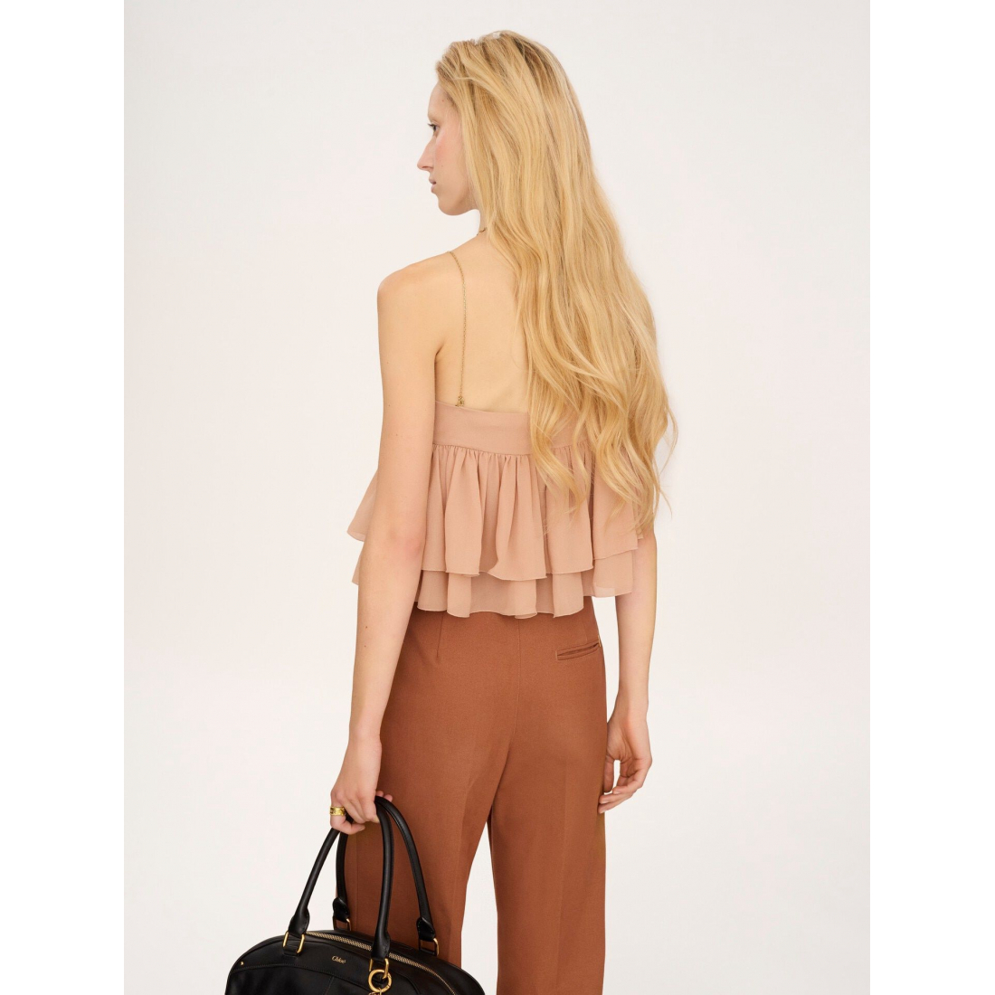 'Sleeveless Ruffled' Top für Damen