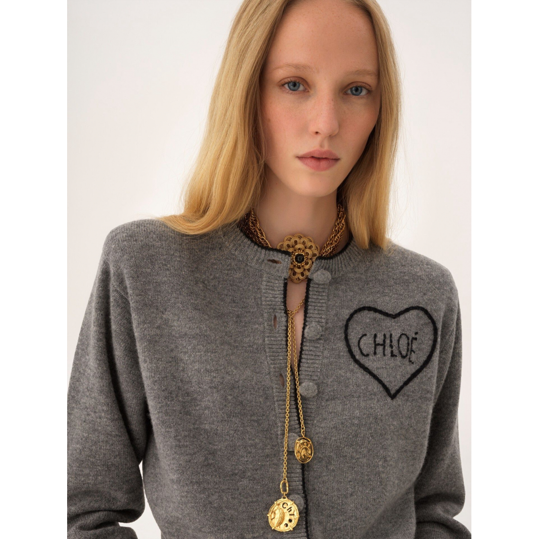 'Fitted Logo' Strickjacke für Damen