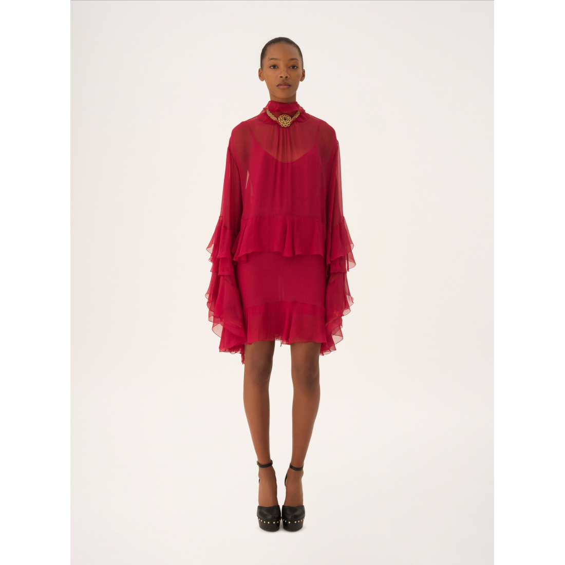 'Ruffled' Mini Kleid für Damen