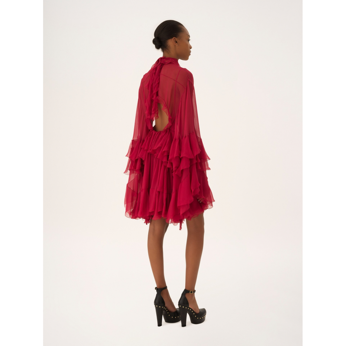 'Ruffled' Mini Kleid für Damen