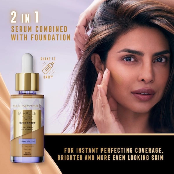 'Miracle Pure Skin Reset 2-in-1' Serum Foundation - 40-60 Light 30 ml