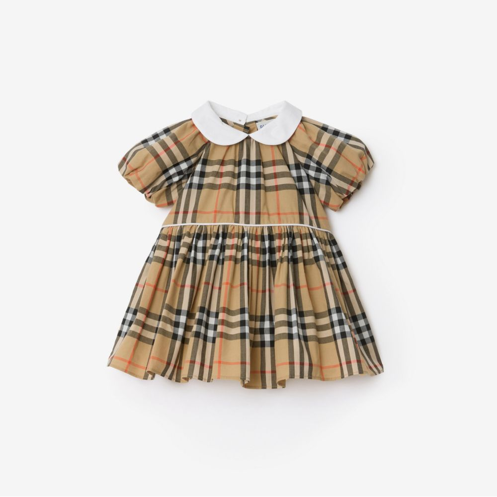 Robe à manches courtes 'Check' pour Bébés filles