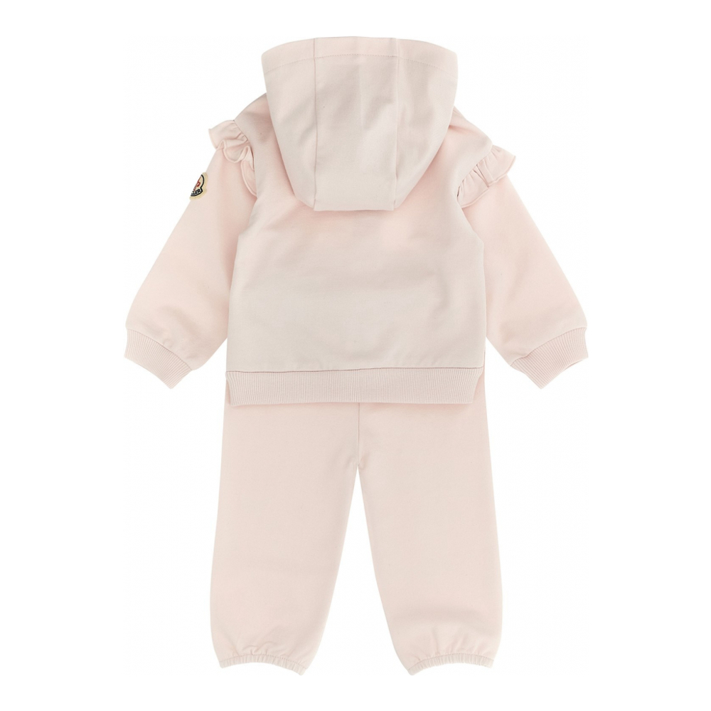 Baby Girl's 'Ruffle-Trimmed' Sweatshirt & Sweatpants Set - 2 Pieces