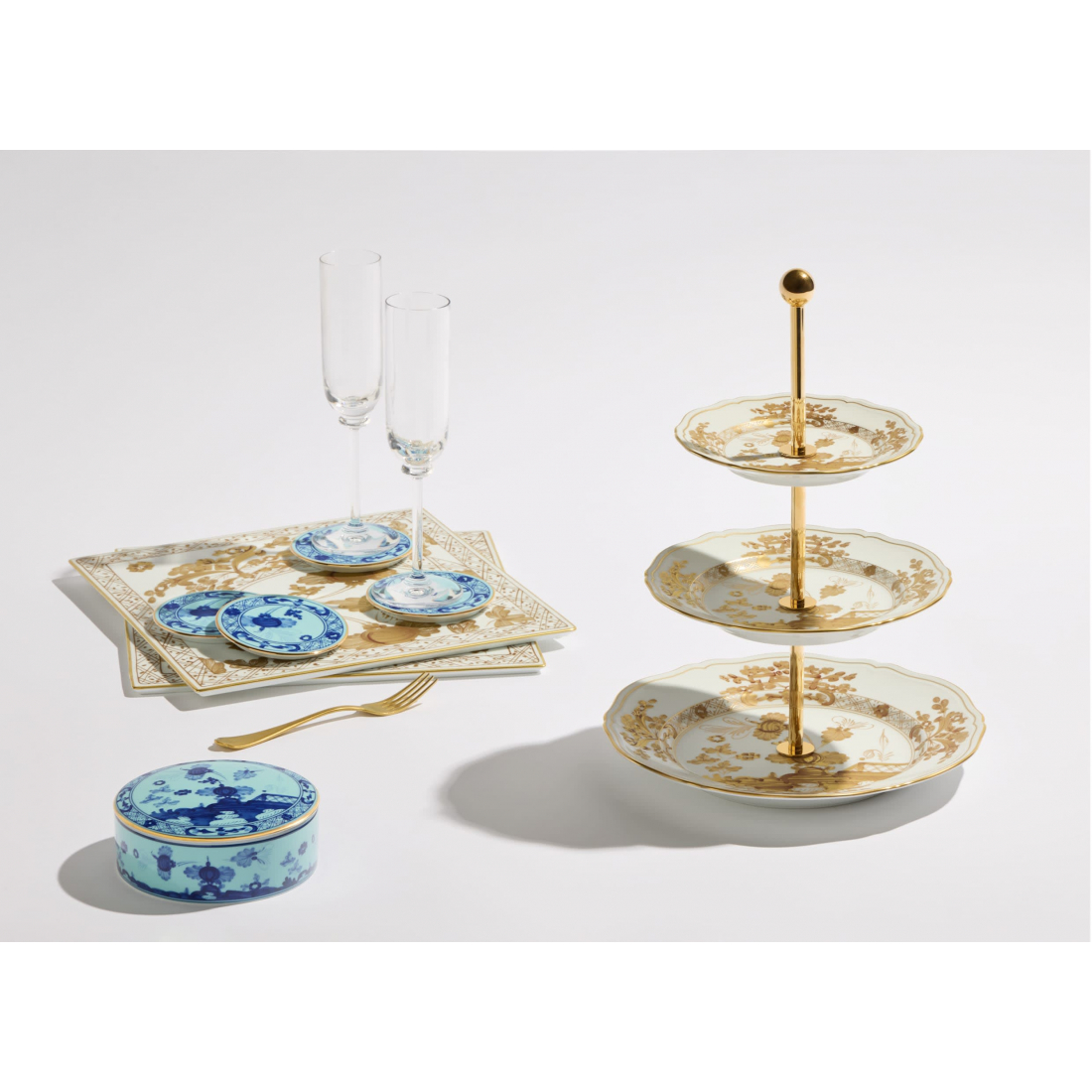 'Oriente Italiano' 3-stöckiger Servierständer - 26.5 x 36 cm