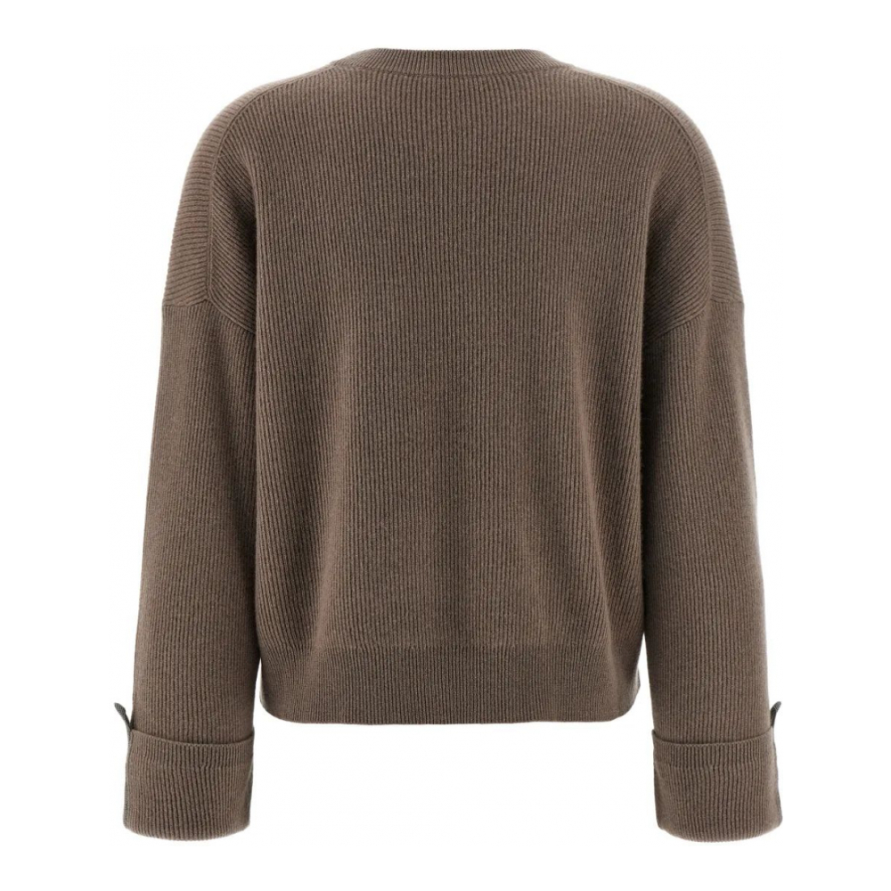 'Crew-Neck' Pullover für Damen