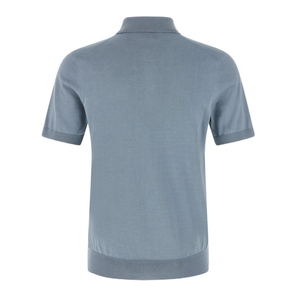 'Contrasting-Piping' Polohemd für Herren