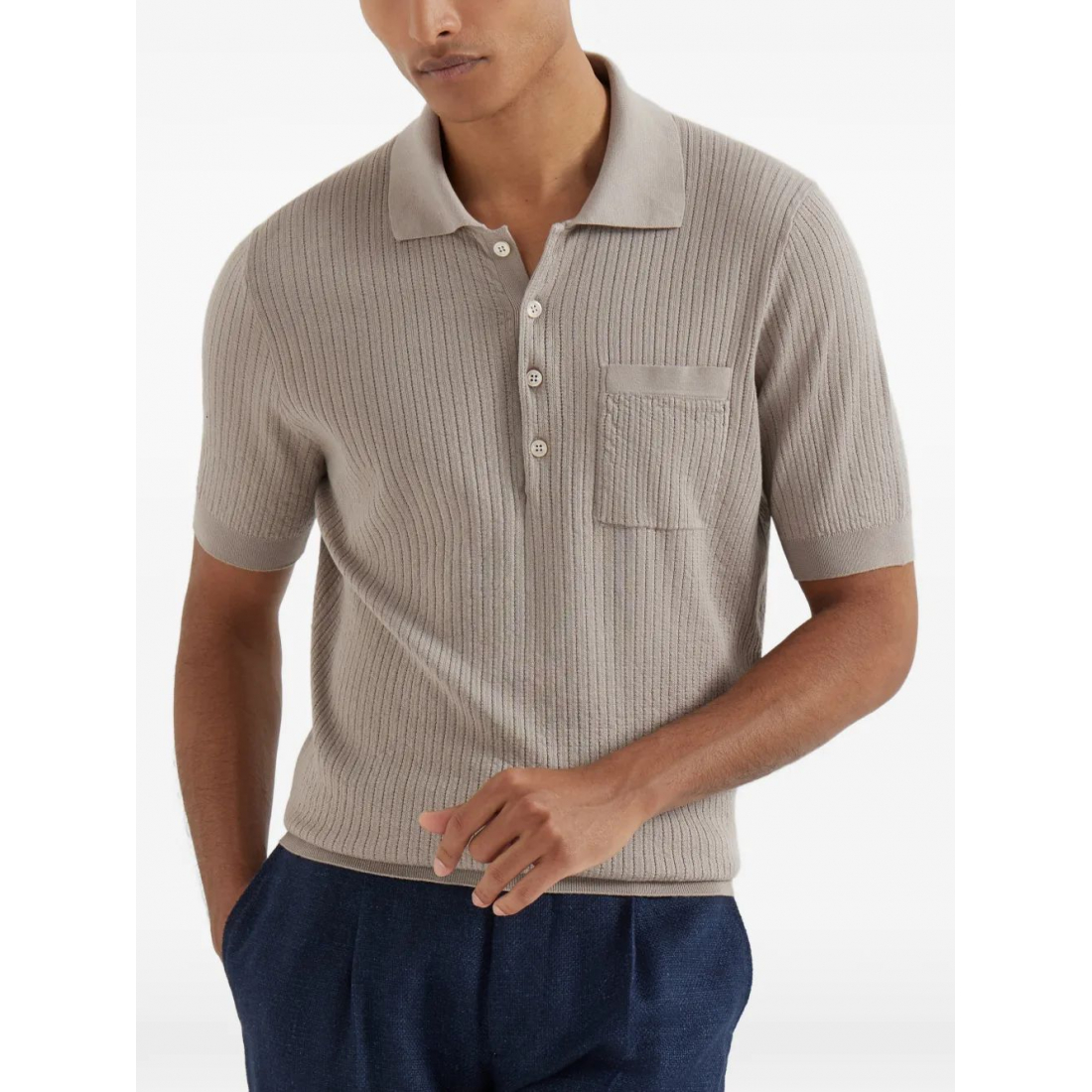 Polo 'Chest-Pocket' pour Hommes