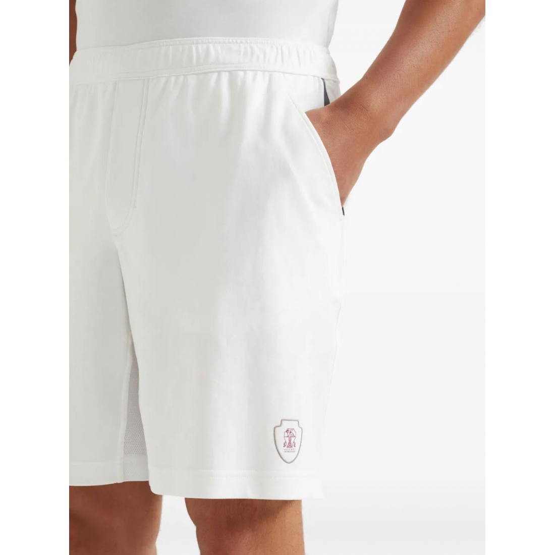 Short 'Logo-Embroidered' pour Hommes