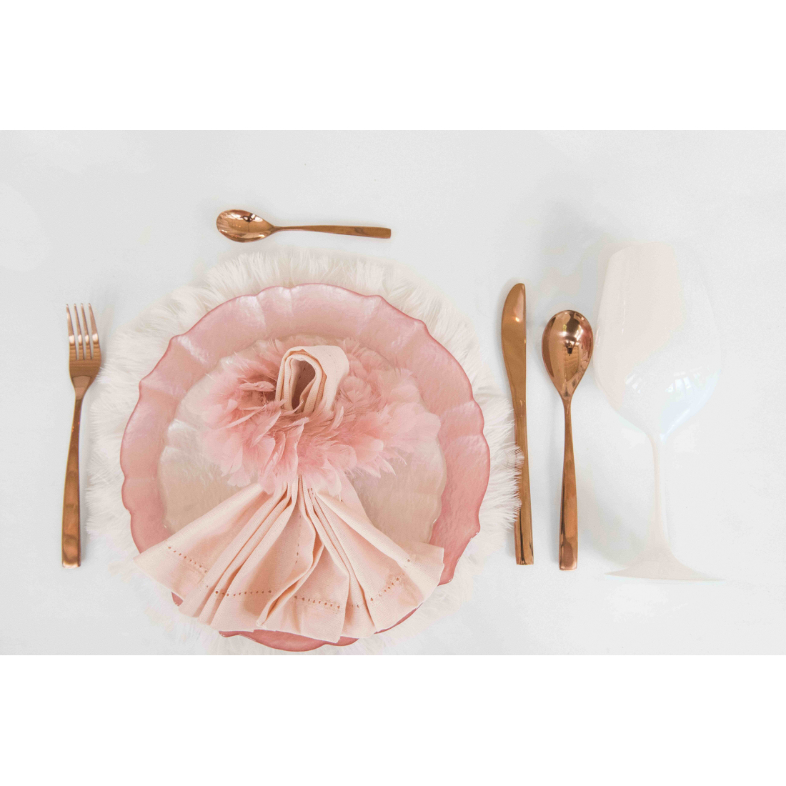 Copper Dessert Spoons - Set Of 6