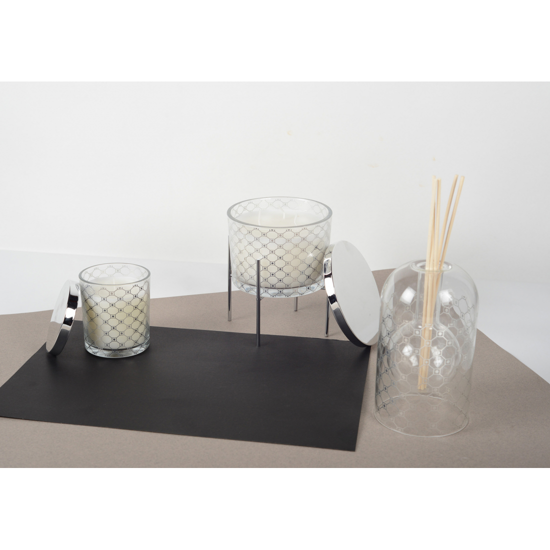 Diffuseur argent musc  8.5x14cm