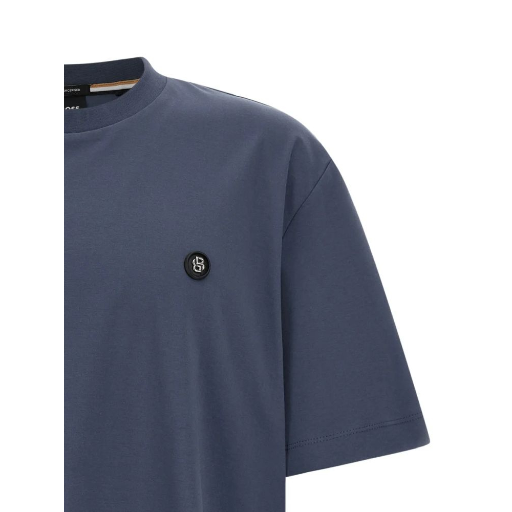 Men's 'C-Taut 01 Metal Logo Patch Crewneck' T-Shirt