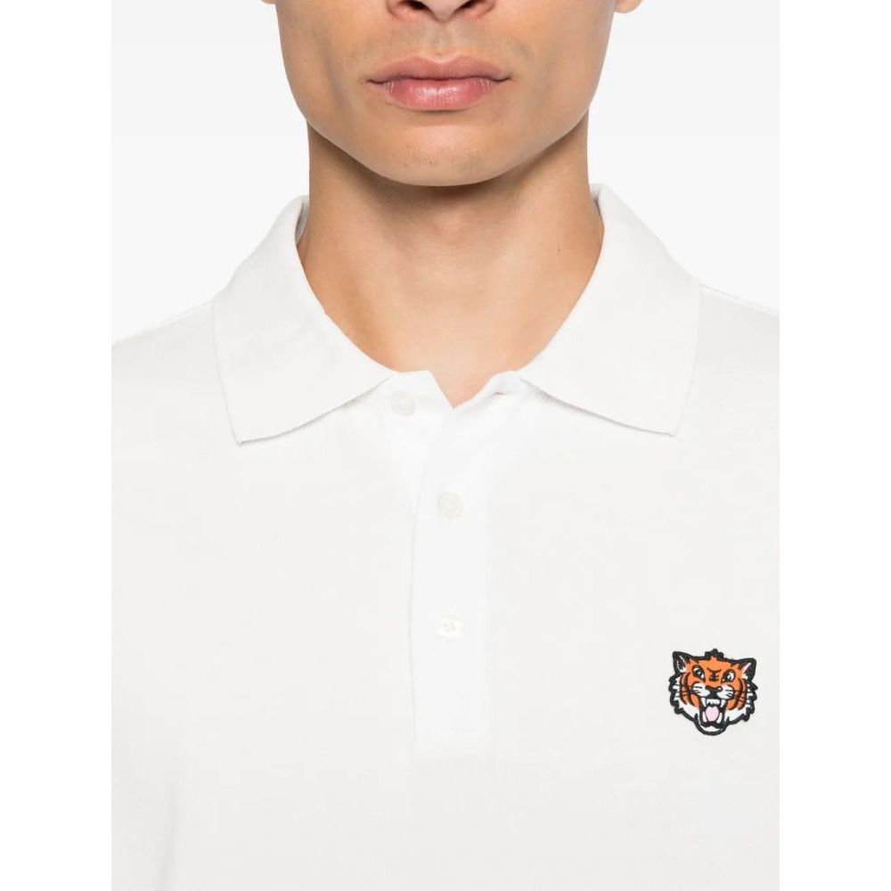 Men's 'Tiger-Embroidered' Polo Shirt