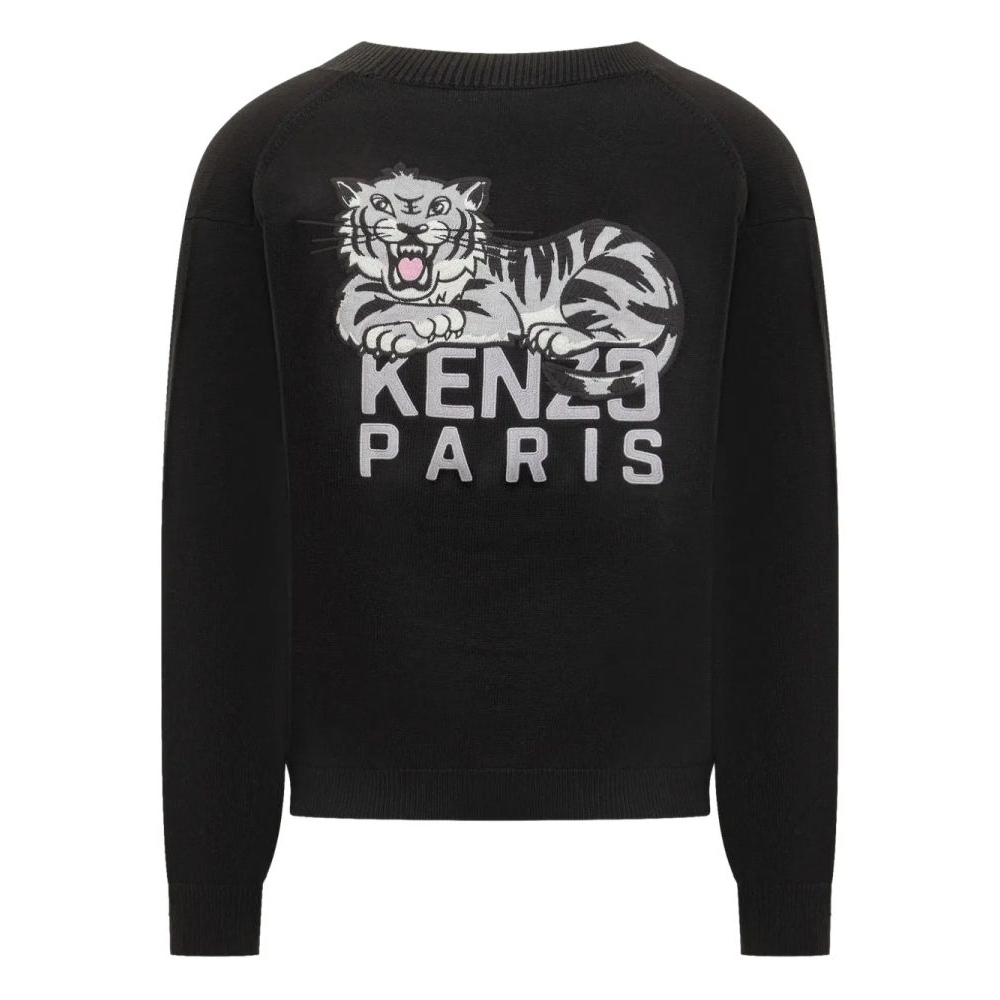 Men's 'Happy Tiger-Embroidered' Cardigan