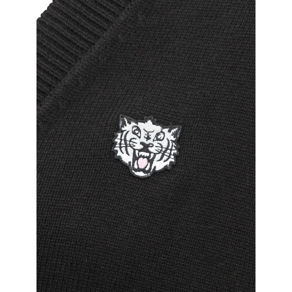 Men's 'Happy Tiger-Embroidered' Cardigan